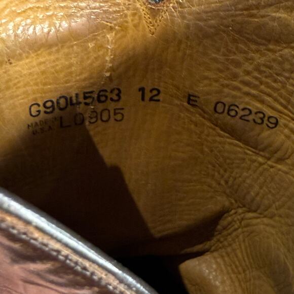 Lucchese Brown Mens Size 12 Mid Calf Boots - Picture 7 of 8